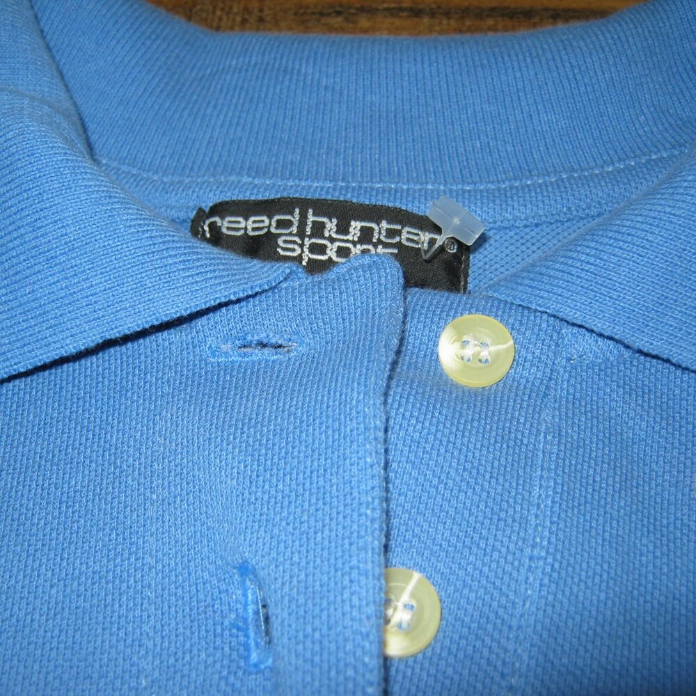 Never Worn -  Women's Blue Reed Hunter Golf Polo Shirt -  L. Tunic Length - Picture 2 of 4